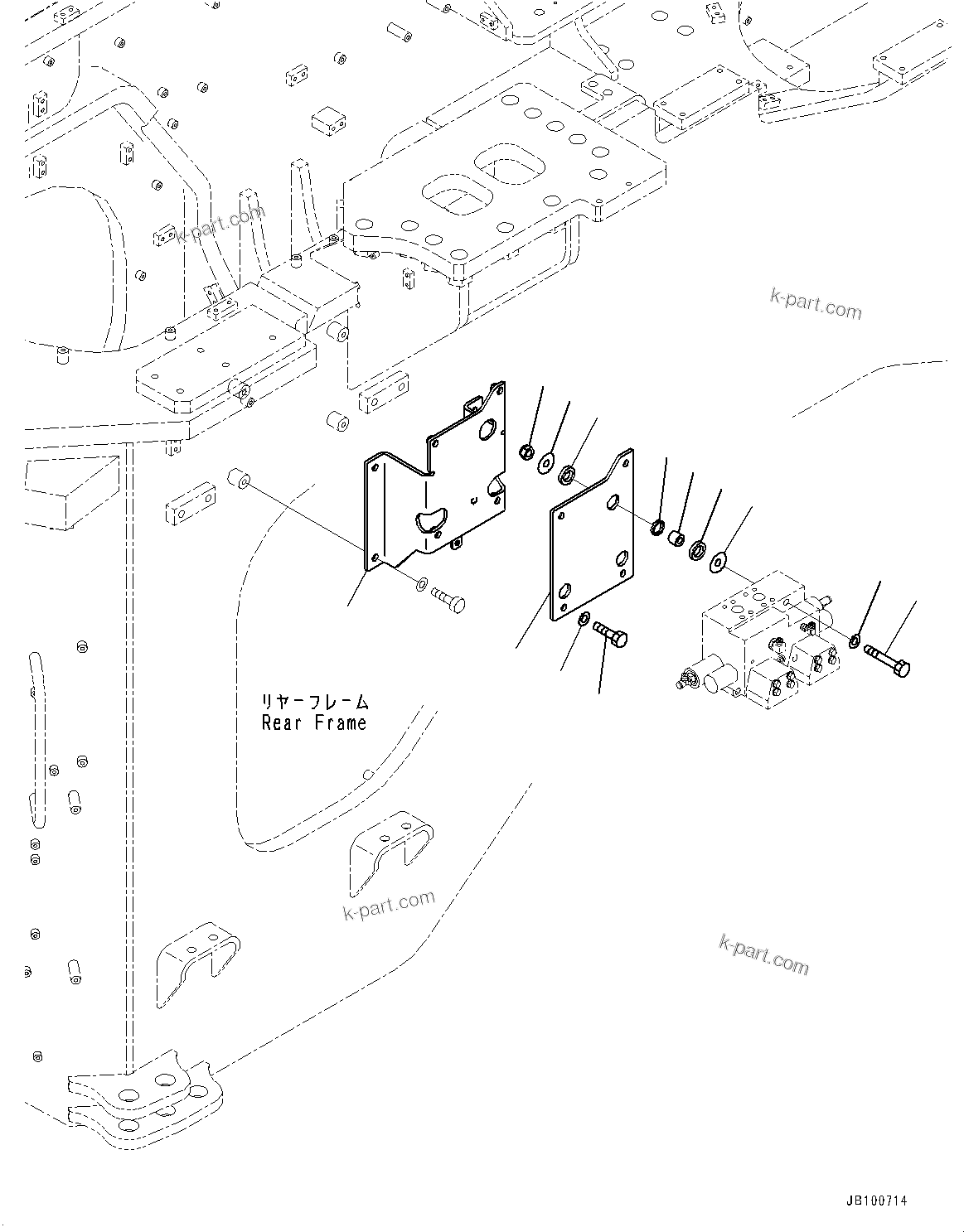Komatsu parts book diagram for WA800-8E0 S/N 84001-UP: STEERING CONTROL VALVE, MOUNTING (1/2)(#83001-)
