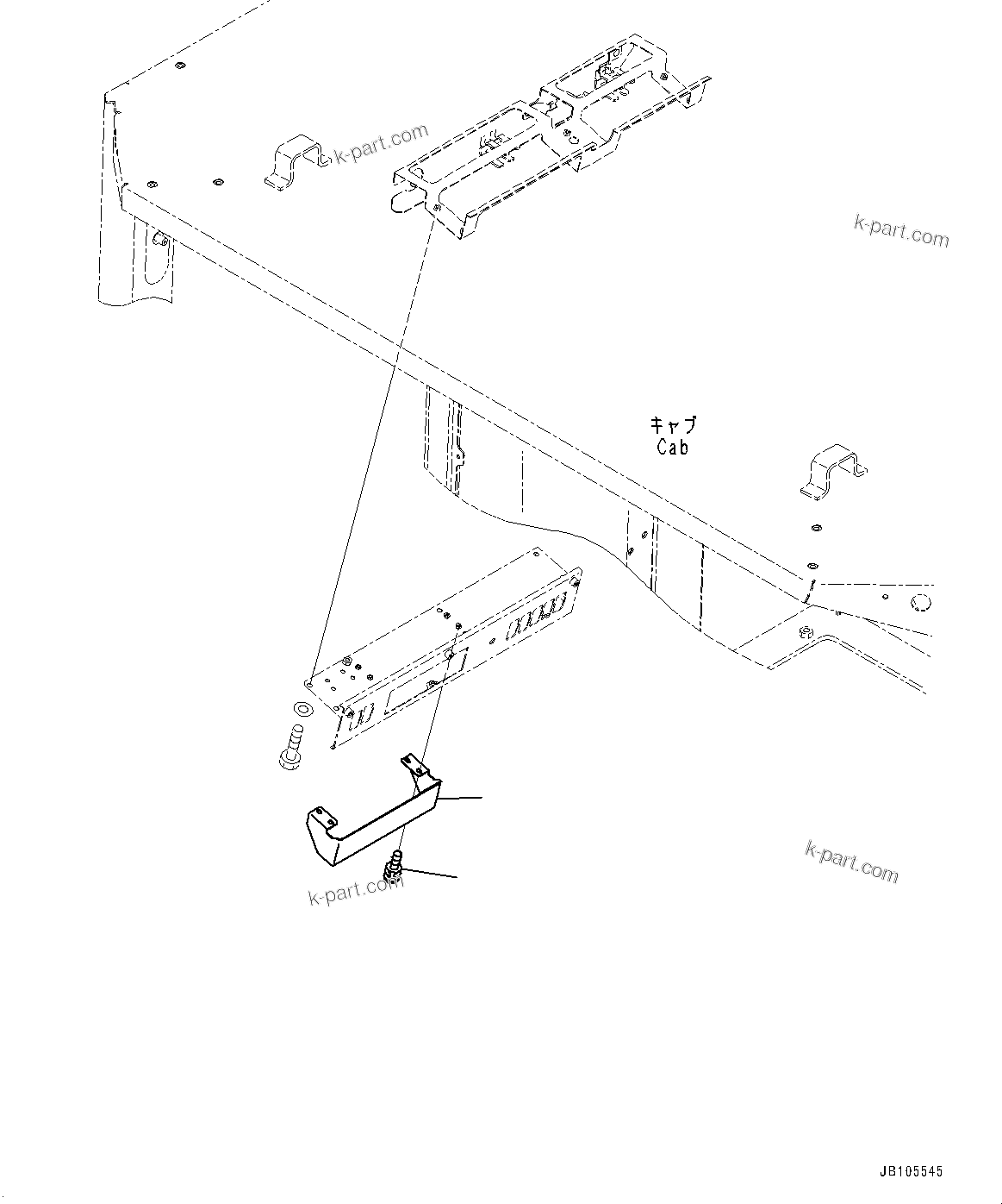Komatsu parts book diagram for WA800-8E0 S/N 84001-UP: RADIO, RADIO LESS (1/2)(#84001-)