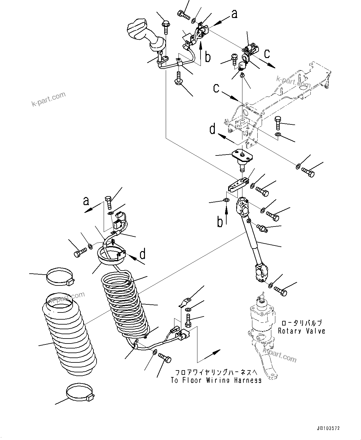Komatsu parts book diagram for WA800-8E0 S/N 84001-UP: FLOOR, STEERING CONTROL LEVER(#84001-)