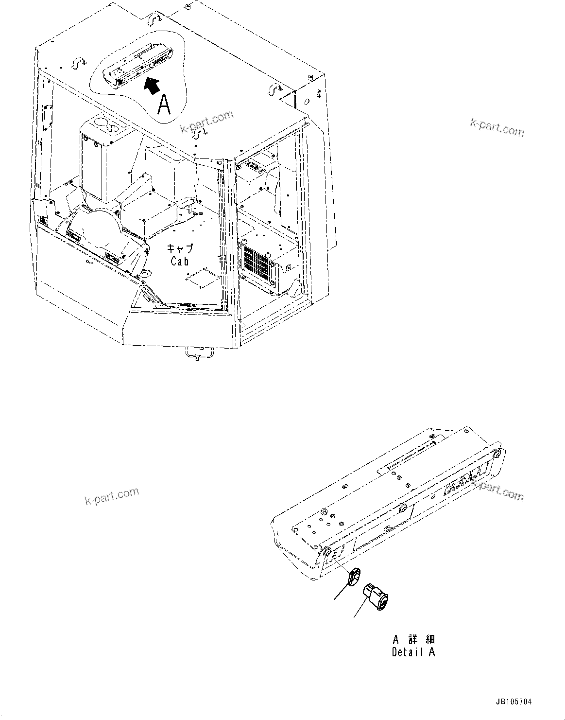 Komatsu parts book diagram for WA800-8E0 S/N 84001-UP: GLASS DEFOGGER SWITCH, GLASS DEFOGGER SWITCH(#84001-)