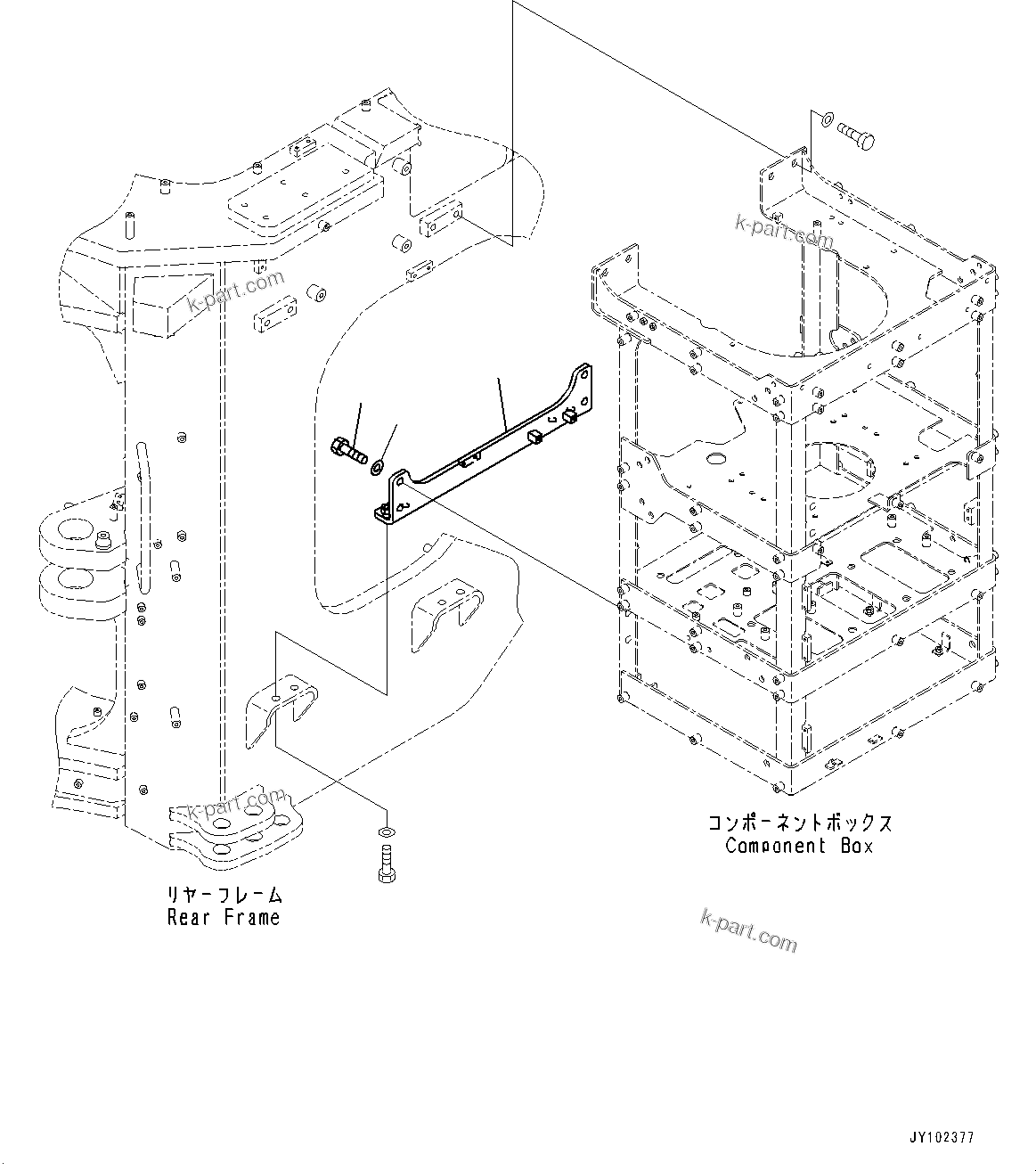 Komatsu parts book diagram for WA800-8E0 S/N 84001-UP: BRAKE CONTROL, MOUNTING (1/3)(#83001-)