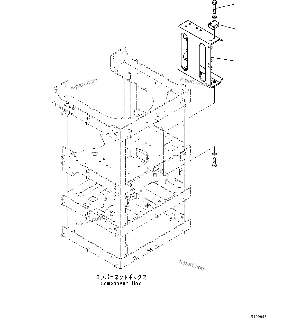 Komatsu parts book diagram for WA800-8E0 S/N 84001-UP: BRAKE CONTROL, BRACKET (3/6)(#83001-)