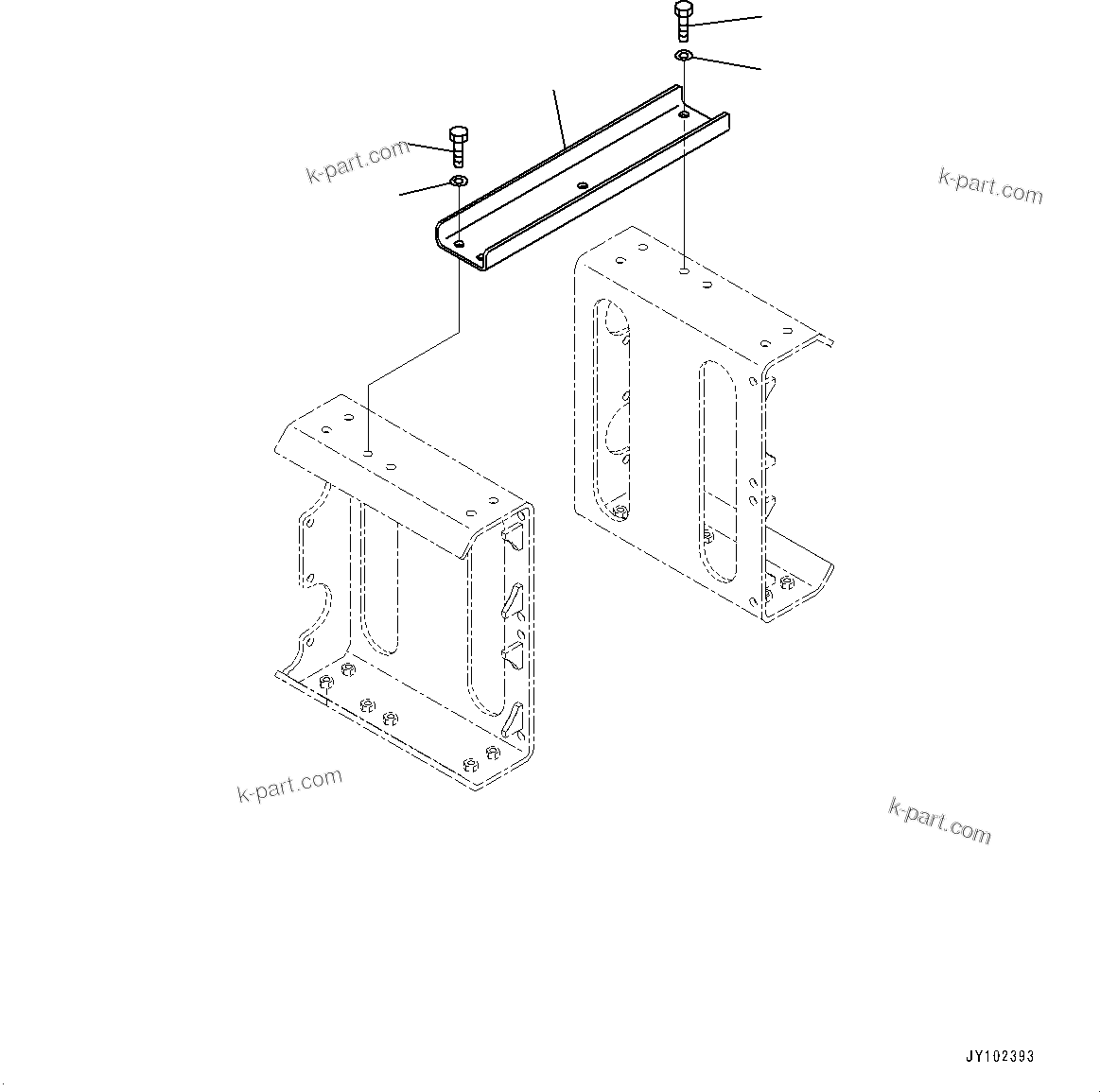 Komatsu parts book diagram for WA800-8E0 S/N 84001-UP: BRAKE CONTROL, BRACKET (4/6)(#83001-)