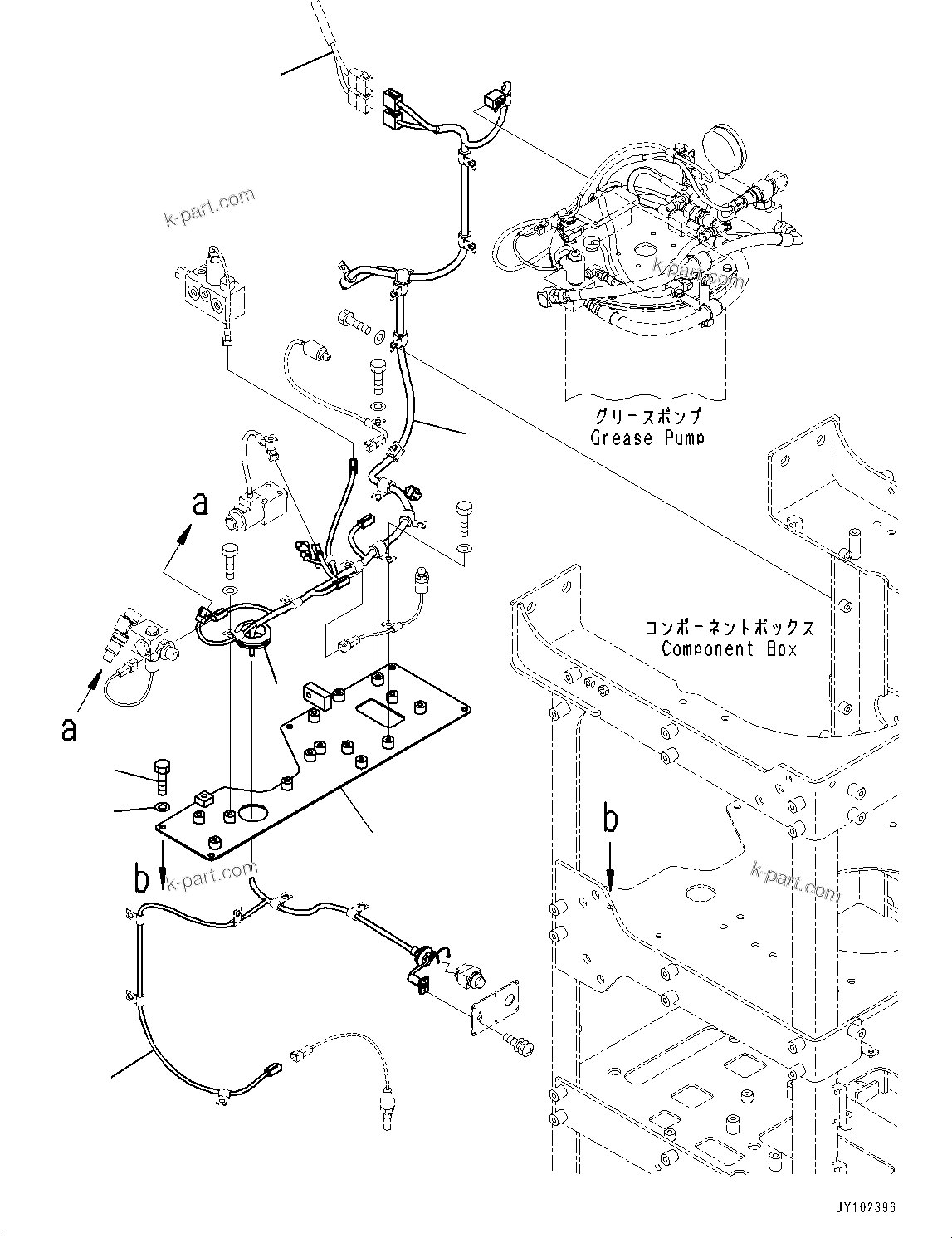 Komatsu parts book diagram for WA800-8E0 S/N 84001-UP: BRAKE CONTROL, COMPONENT BOX WIRING HARNESS(#83001-)