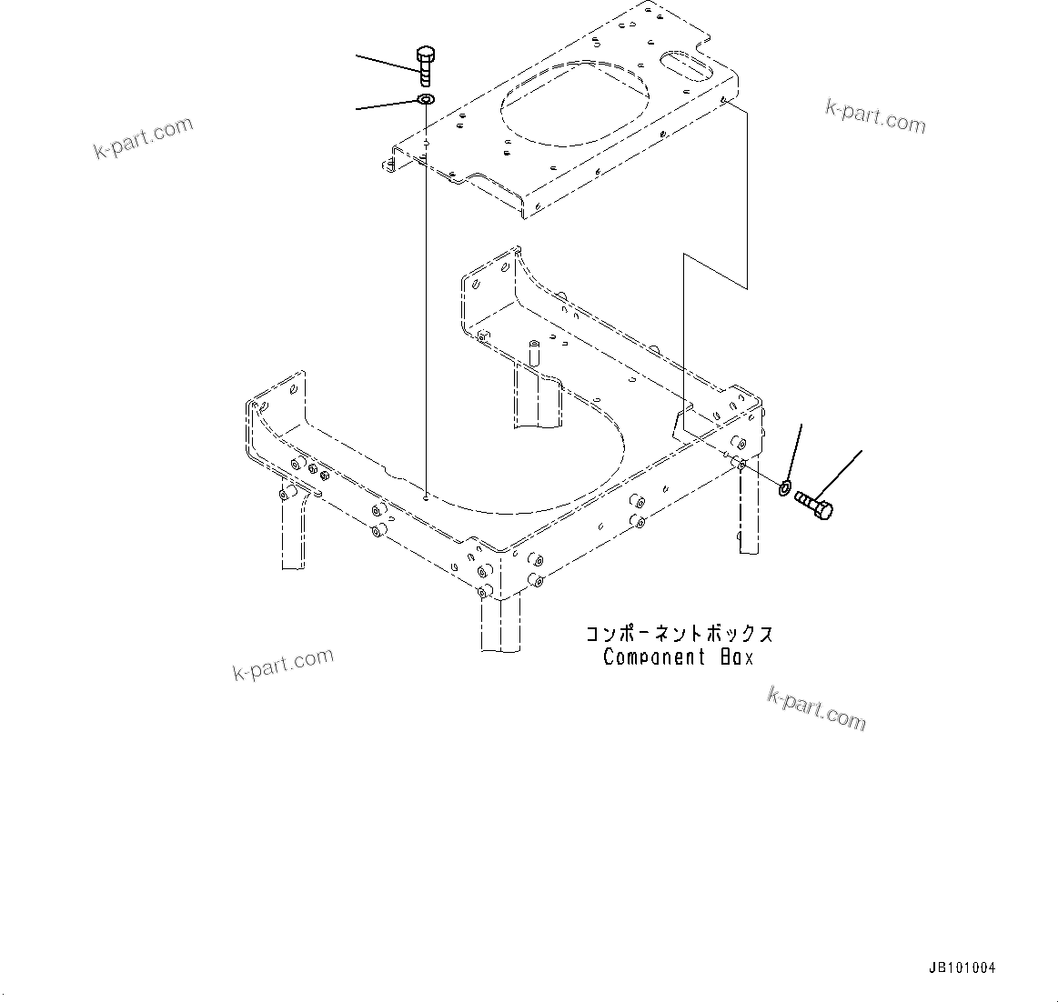 Komatsu parts book diagram for WA800-8E0 S/N 84001-UP: BRAKE CONTROL, BOLT (2/2)(#83001-)