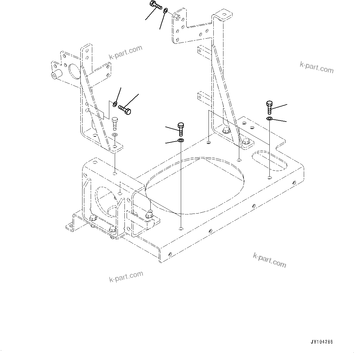 Komatsu parts book diagram for WA800-8E0 S/N 84001-UP: BRAKE CONTROL, PARTS FOR LESS AUTO GREASE PUMP (2/2)(#83001-)