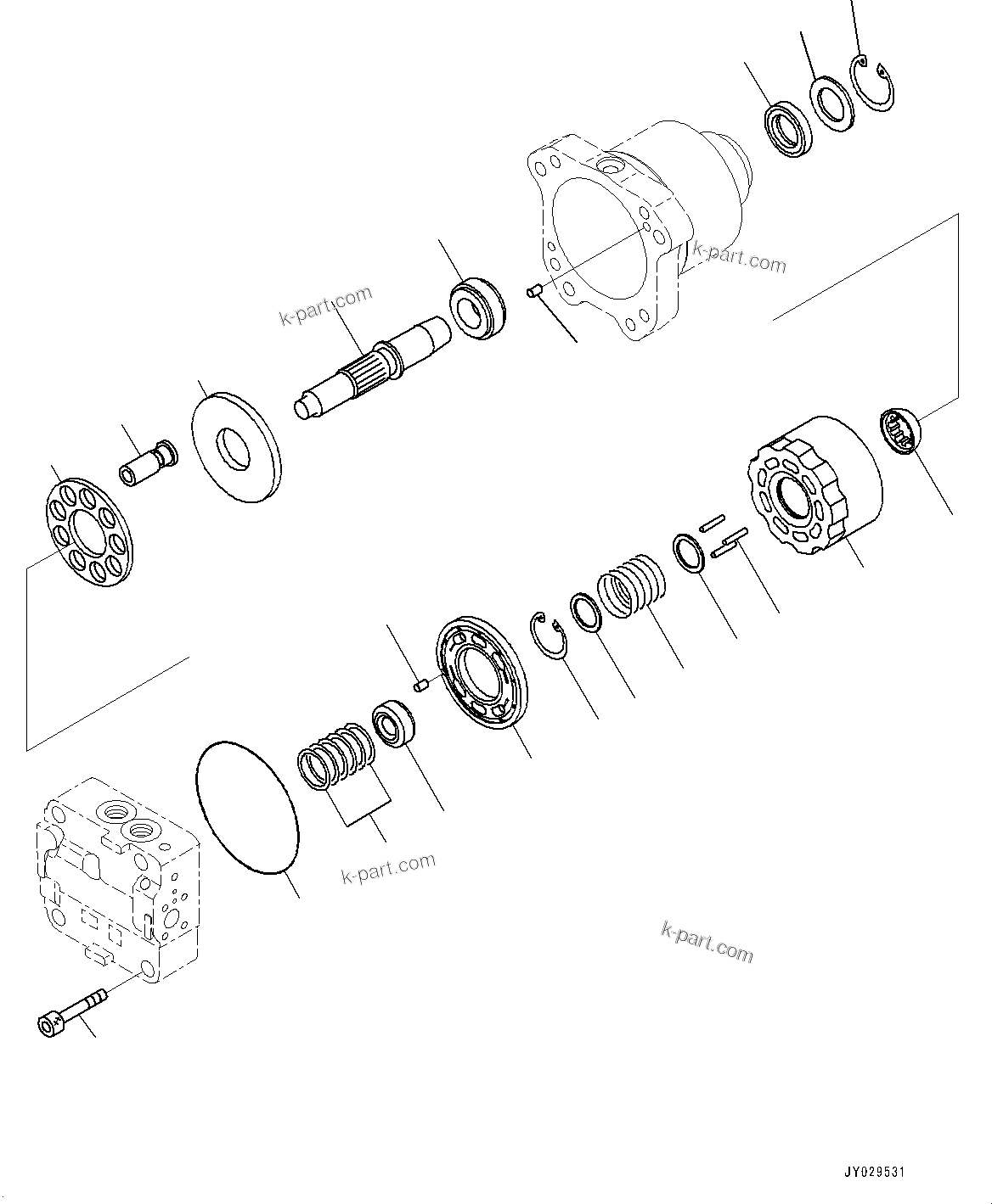 Komatsu parts book diagram for WA800-8E0 S/N 84001-UP: RADIATOR GUARD AND HOOD, FAN MOTOR (2/3)(#84001-)
