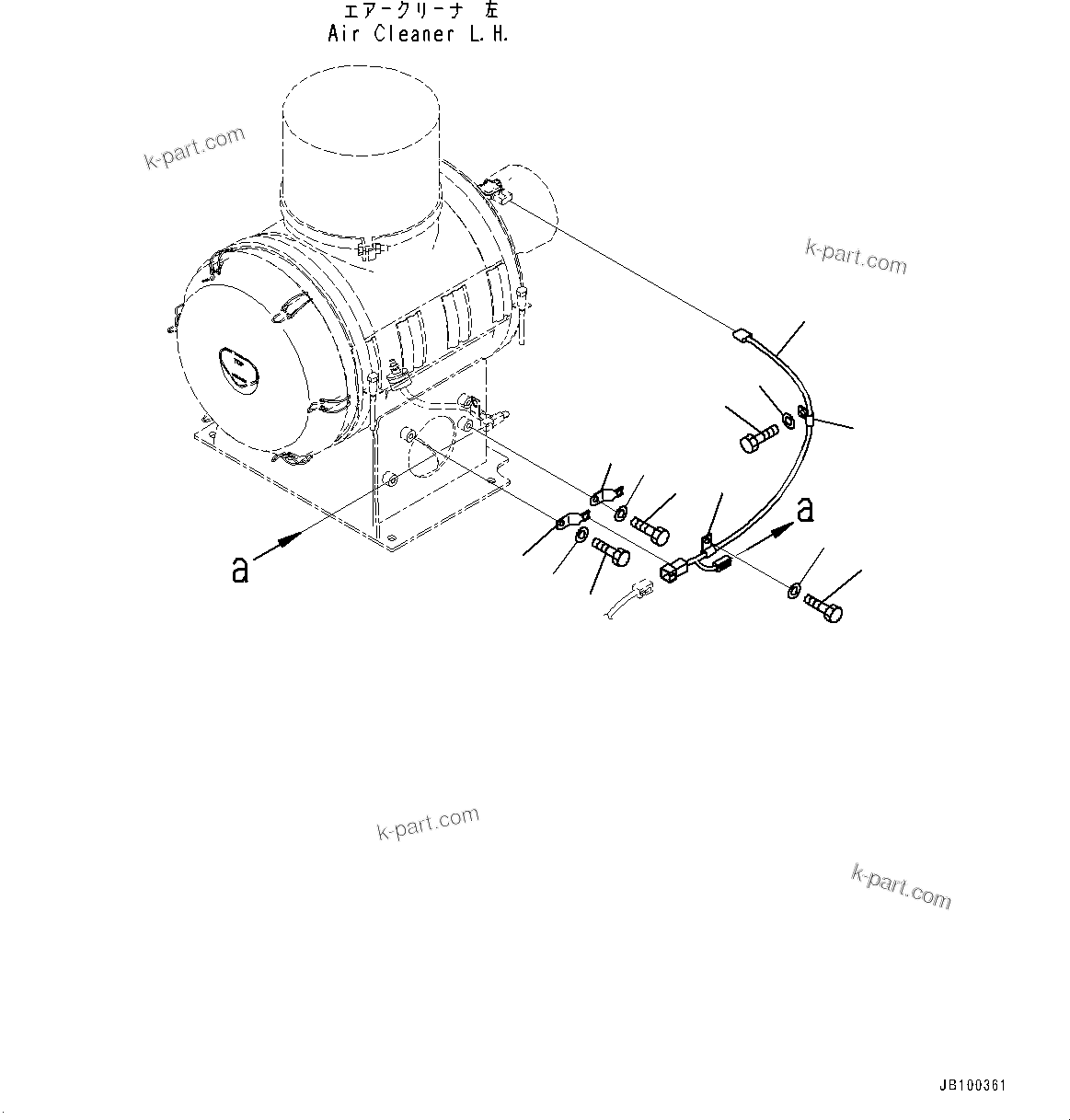 Komatsu parts book diagram for WA800-8E0 S/N 84001-UP: BULKHEAD, WIRING HARNESS (2/5)(#83001-)