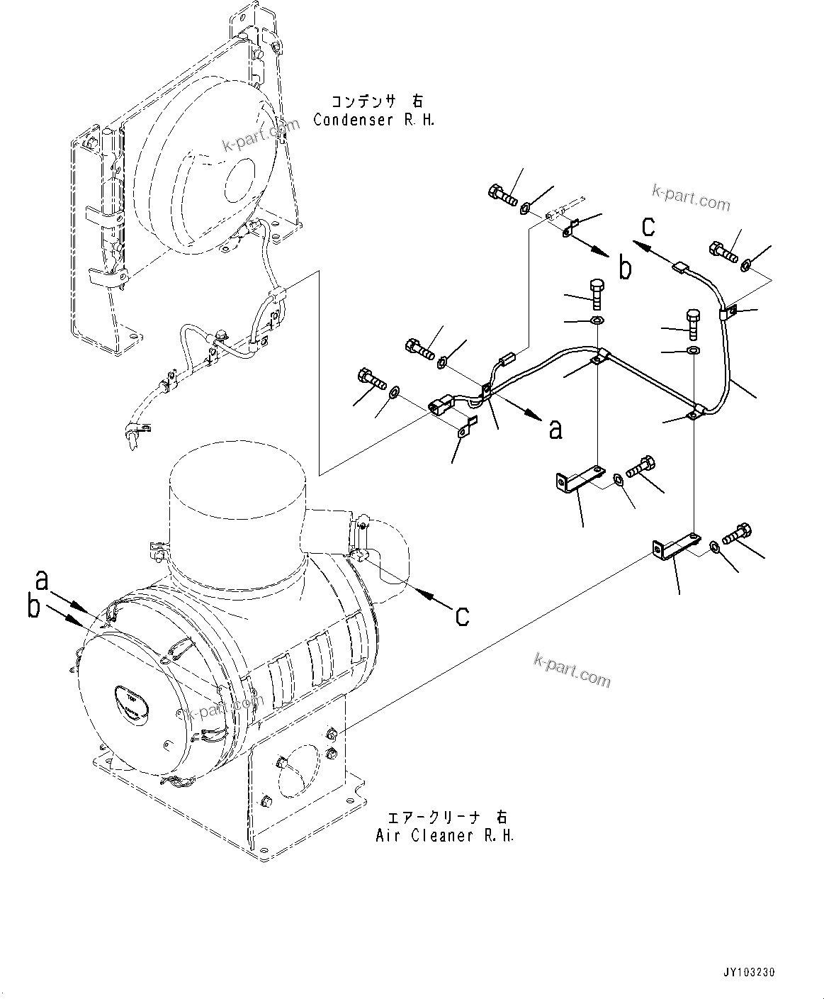 Komatsu parts book diagram for WA800-8E0 S/N 84001-UP: BULKHEAD, WIRING HARNESS (4/5)(#83001-)