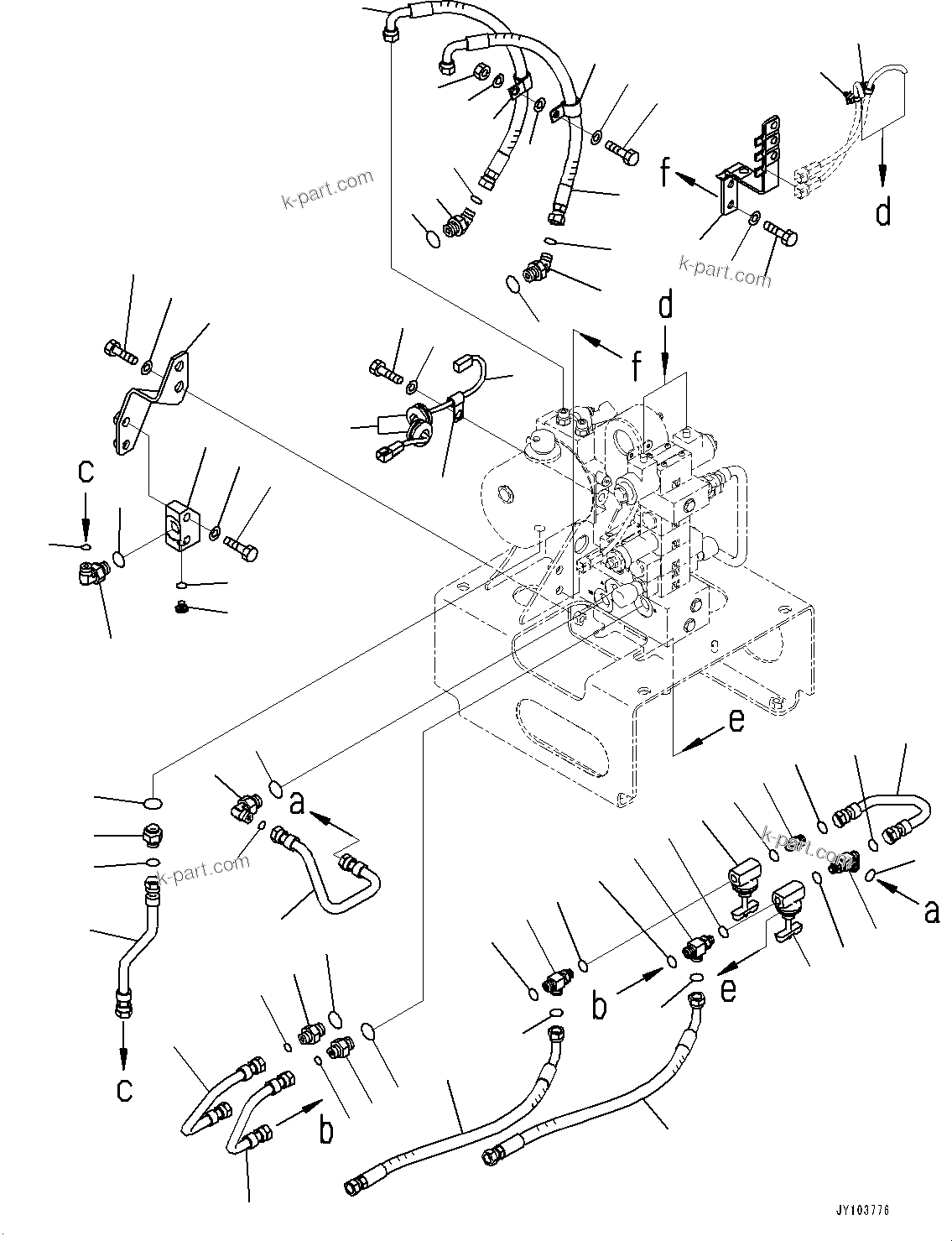 Komatsu parts book diagram for WA800-8E0 S/N 84001-UP: LADDER, POWER LADDER, UNIT (2/3)(#84001-)