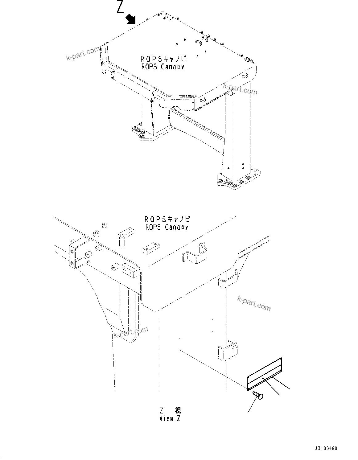 Komatsu parts book diagram for WA800-8E0 S/N 84001-UP: WARNING PLATE, (#83001-)