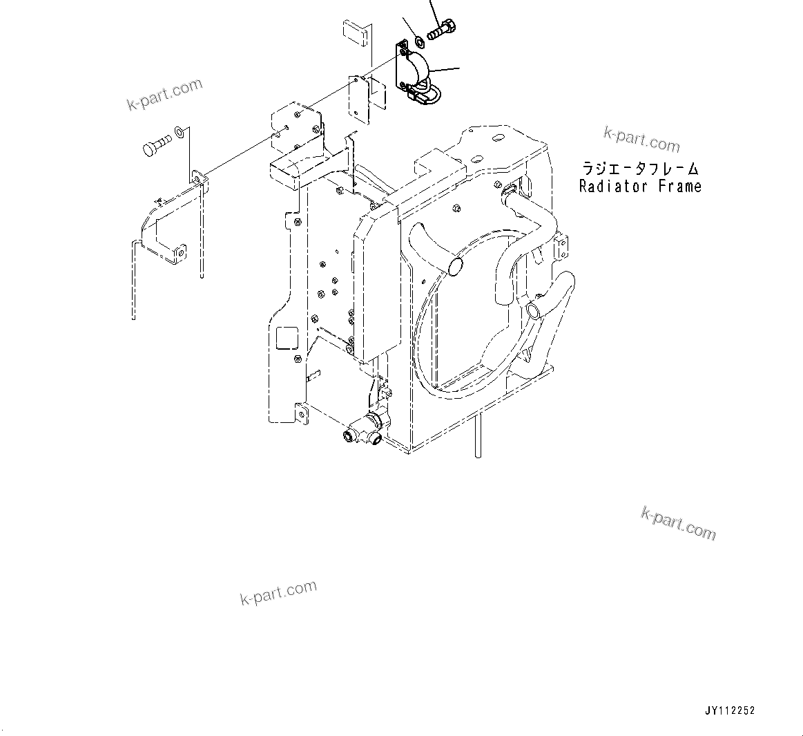 Komatsu parts book diagram for PC25MR-5 S/N 26001-UP: TRAVEL ALARM, (#26001-)