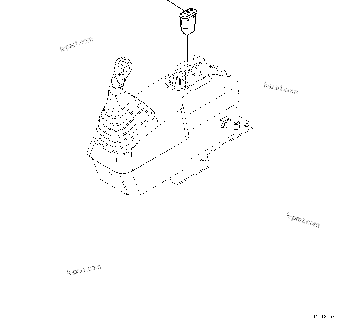 Komatsu parts book diagram for PC25MR-5 S/N 26001-UP: TRAVEL ALARM CANCEL SWITCH, (#26001-)