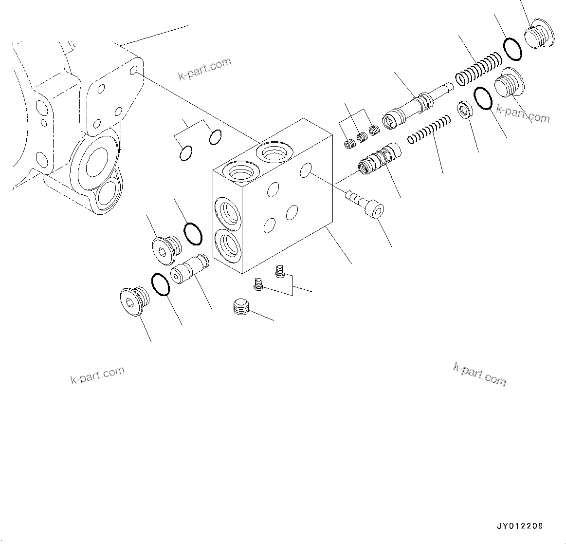 Komatsu parts book diagram for PC25MR-5 S/N 26001-UP: SWING MACHINERY AND MOTOR, INNER PARTS, SWING MOTOR (4/4)(#25001-)