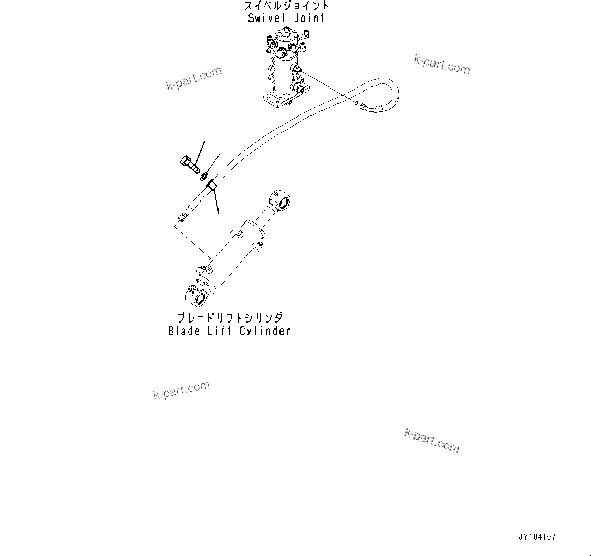 Komatsu parts book diagram for PC25MR-5 S/N 26001-UP: TRACK FRAME, HOSE CLAMP(#25001-)