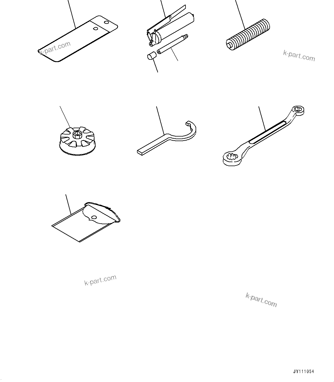 Komatsu parts book diagram for PC25MR-5 S/N 26001-UP: GENERAL TOOL SET, (#25130-)