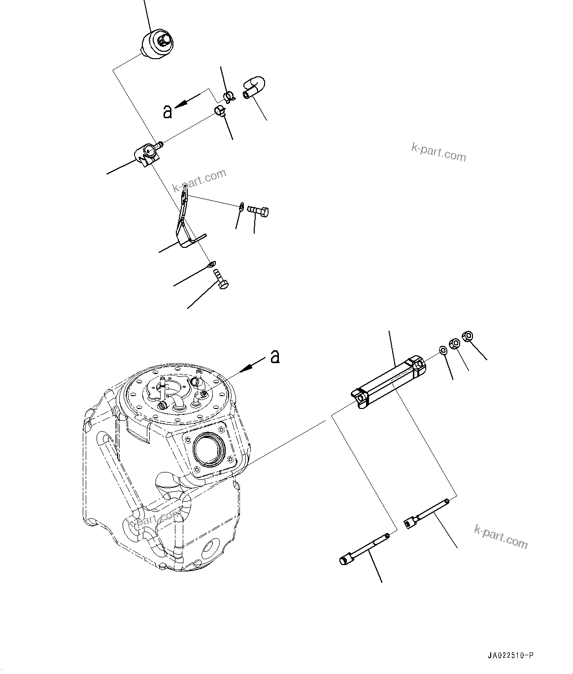 Komatsu parts book diagram for D39PXI-24 S/N 110001-UP: DEF TANK, BREATHER(#95001-)