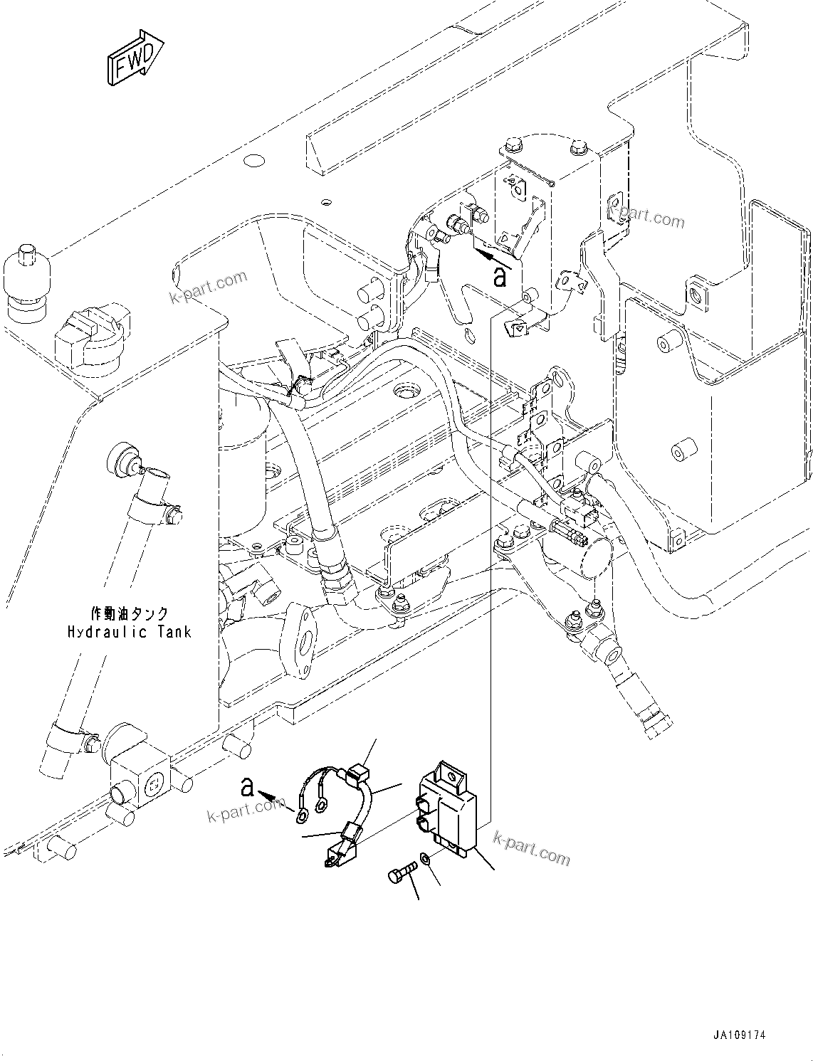 Komatsu parts book diagram for D39PXI-24 S/N 110001-UP: ELECTRIC WIRING HARNESS, WIRING HARNESS (3/3)(#100001-)