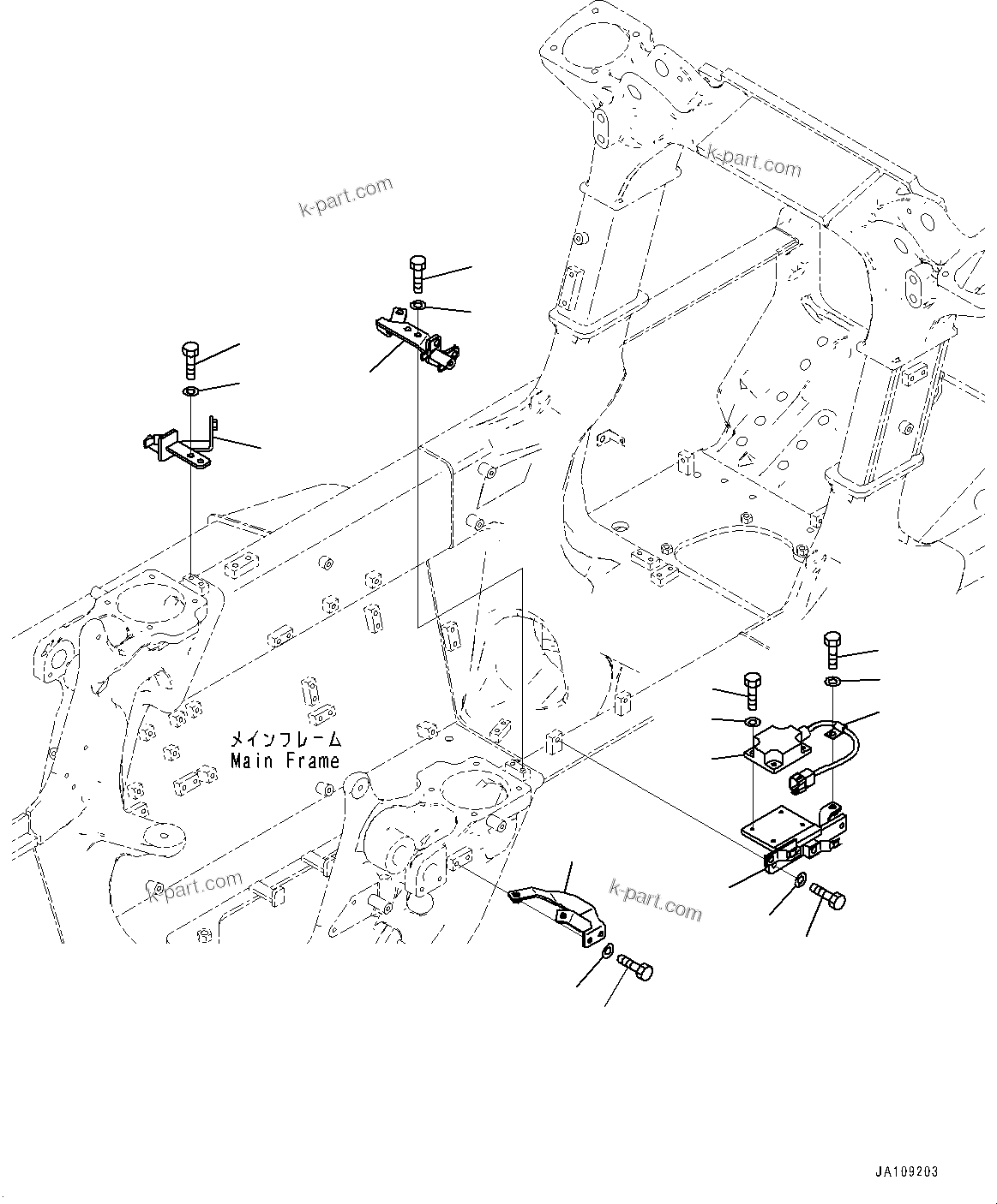 Komatsu parts book diagram for D39PXI-24 S/N 110001-UP: ICT ELECTRIC WIRING HARNESS, SENSOR(#100001-100633)