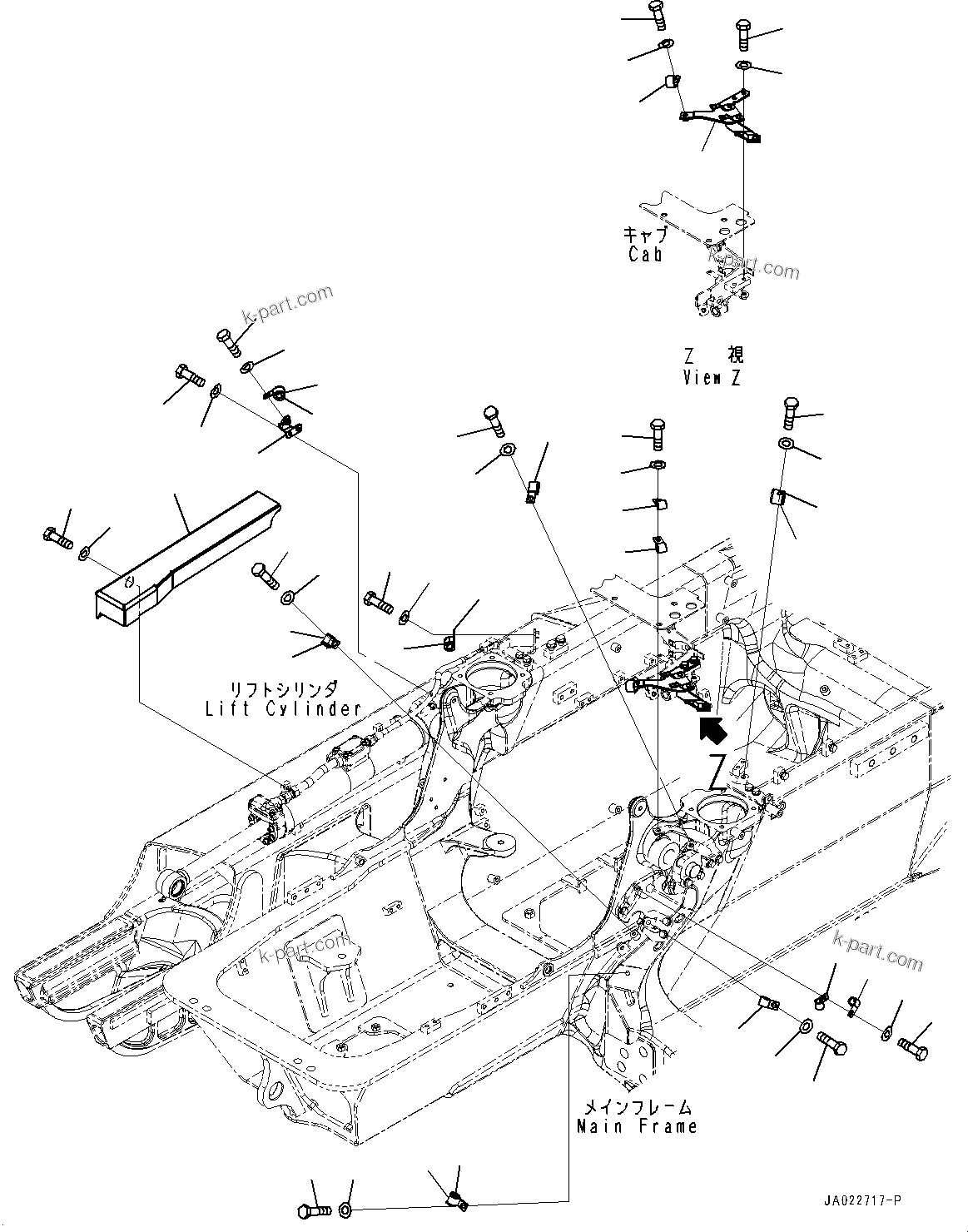 Komatsu parts book diagram for D39PXI-24 S/N 110001-UP: ICT ELECTRIC WIRING HARNESS, MOUNTING(#100001-)