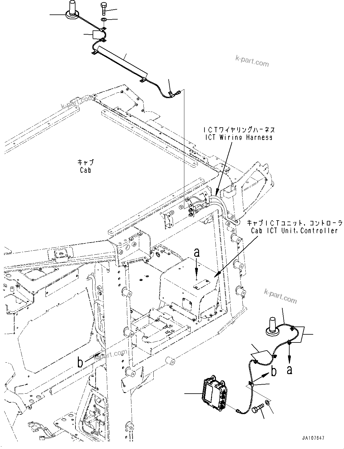 Komatsu parts book diagram for D39PXI-24 S/N 110001-UP: NETWORK EQUIPMENT, (#100001-)