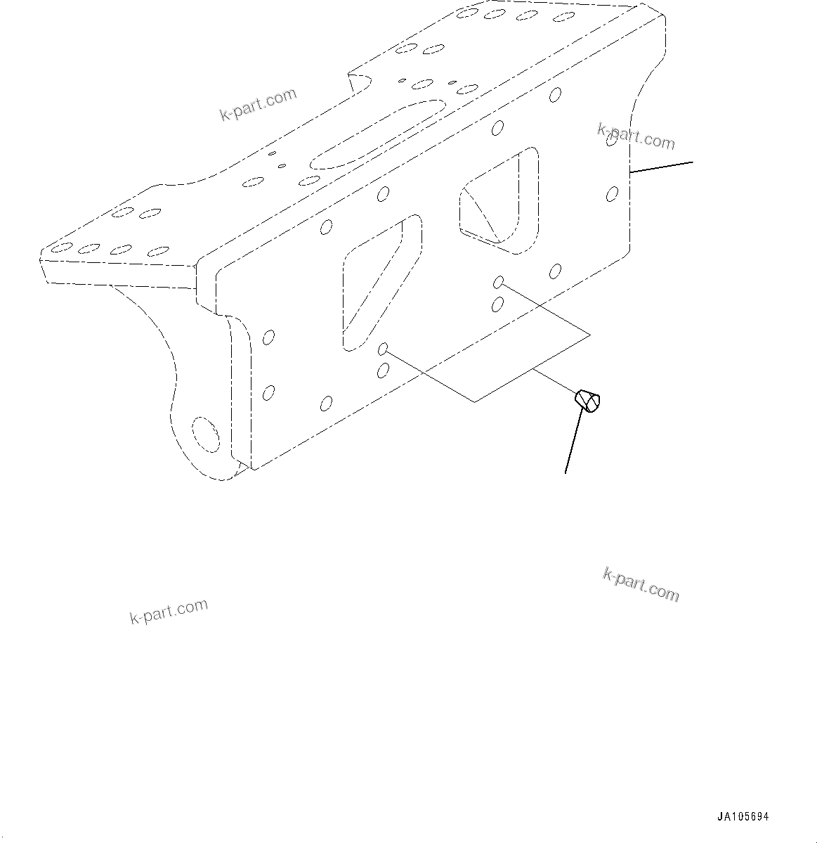 Komatsu parts book diagram for D39PXI-24 S/N 110001-UP: PLUG, (#95001-)