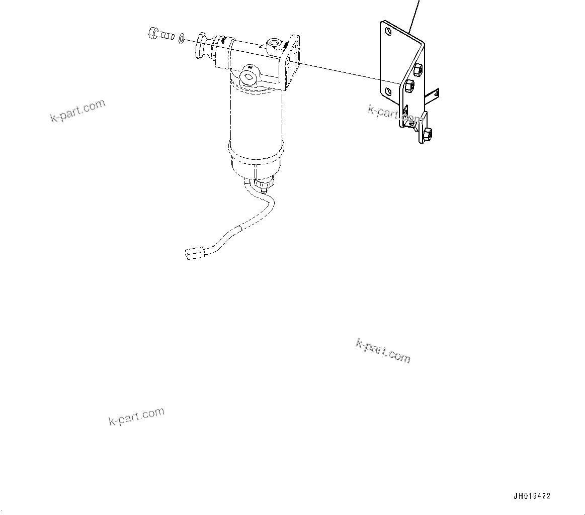 Komatsu parts book diagram for PC170LC-11 S/N 37001-UP: FUEL PIPING, BRACKET(#35001-)