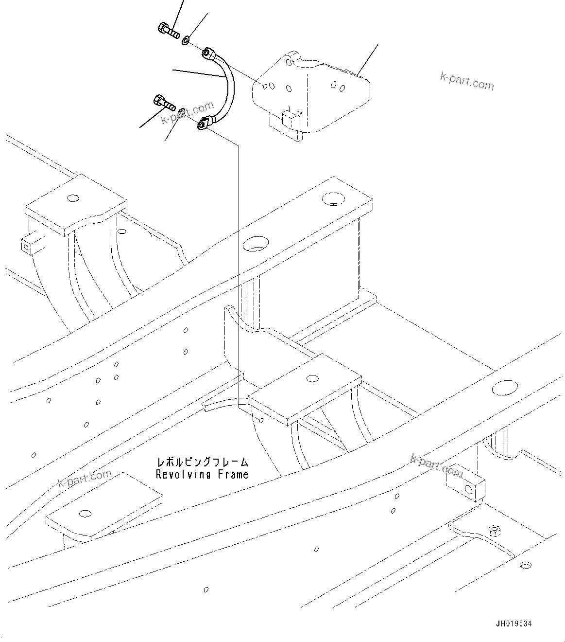 Komatsu parts book diagram for PC170LC-11 S/N 37001-UP: ELECTRIC WIRING HARNESS, CABLE(#35001-)