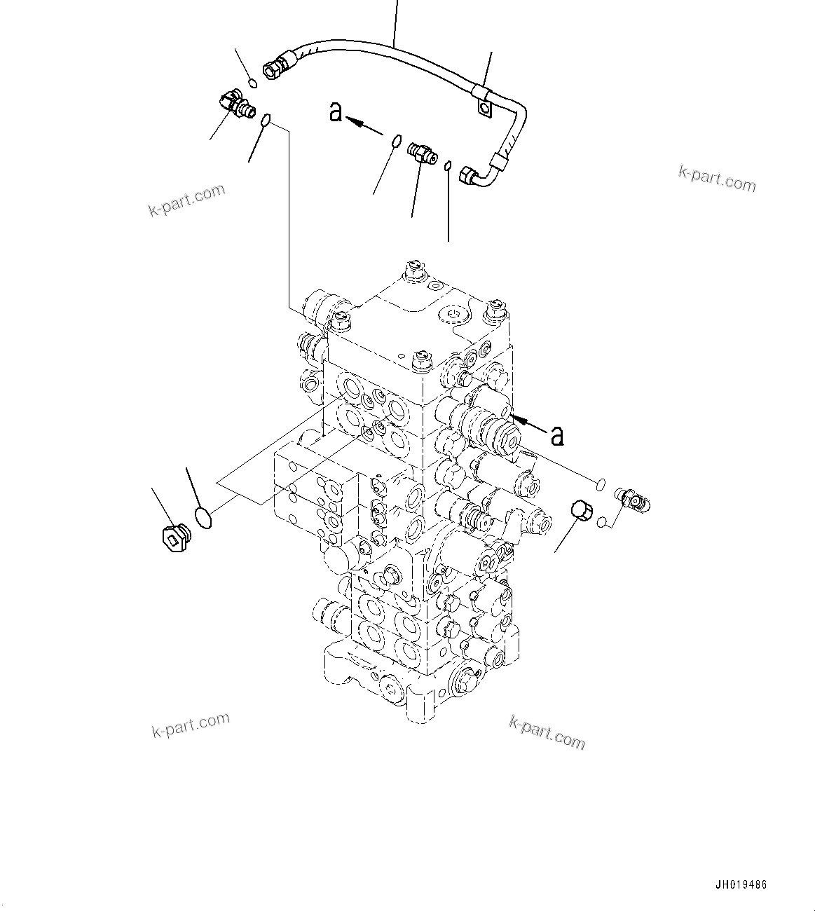 Komatsu parts book diagram for PC170LC-11 S/N 37001-UP: BLIND PARTS, (#35001-)