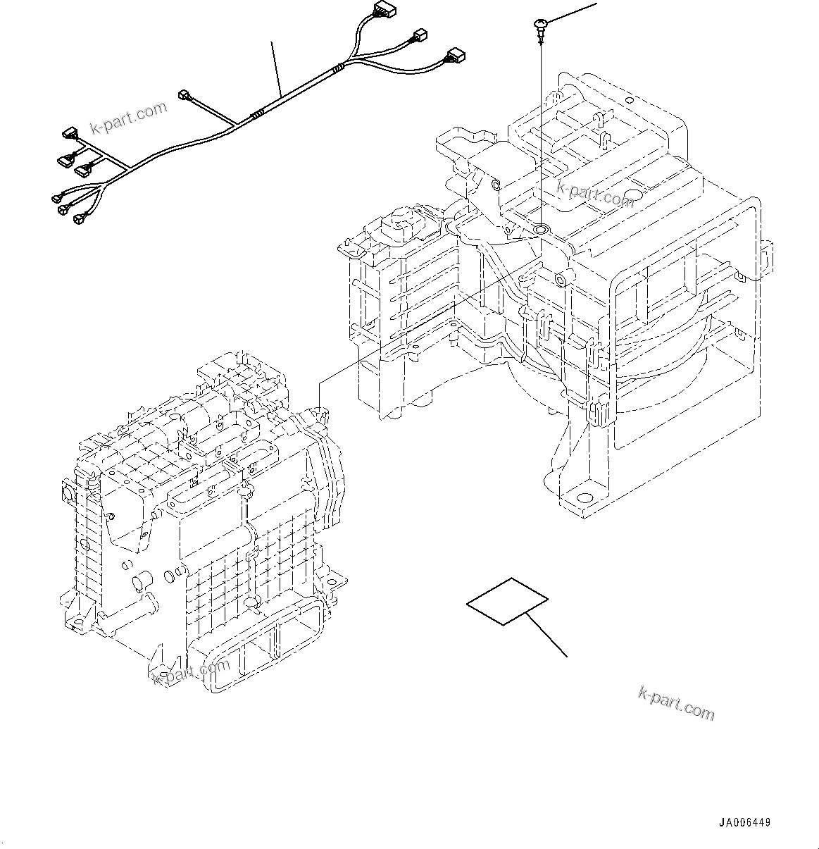 Komatsu parts book diagram for PC170LC-11 S/N 37001-UP: CAB, AIR CONDITIONER UNIT (2/3)(#37001-)