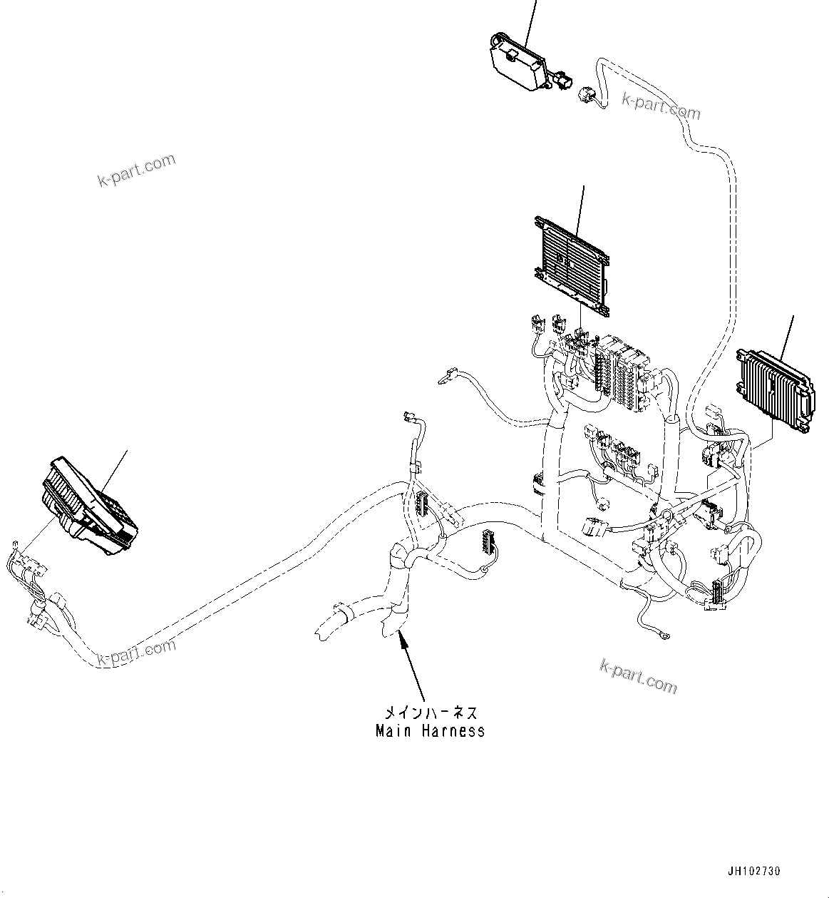 Komatsu parts book diagram for PC170LC-11 S/N 37001-UP: CONTROLLER AND MONITOR, (#37001-)