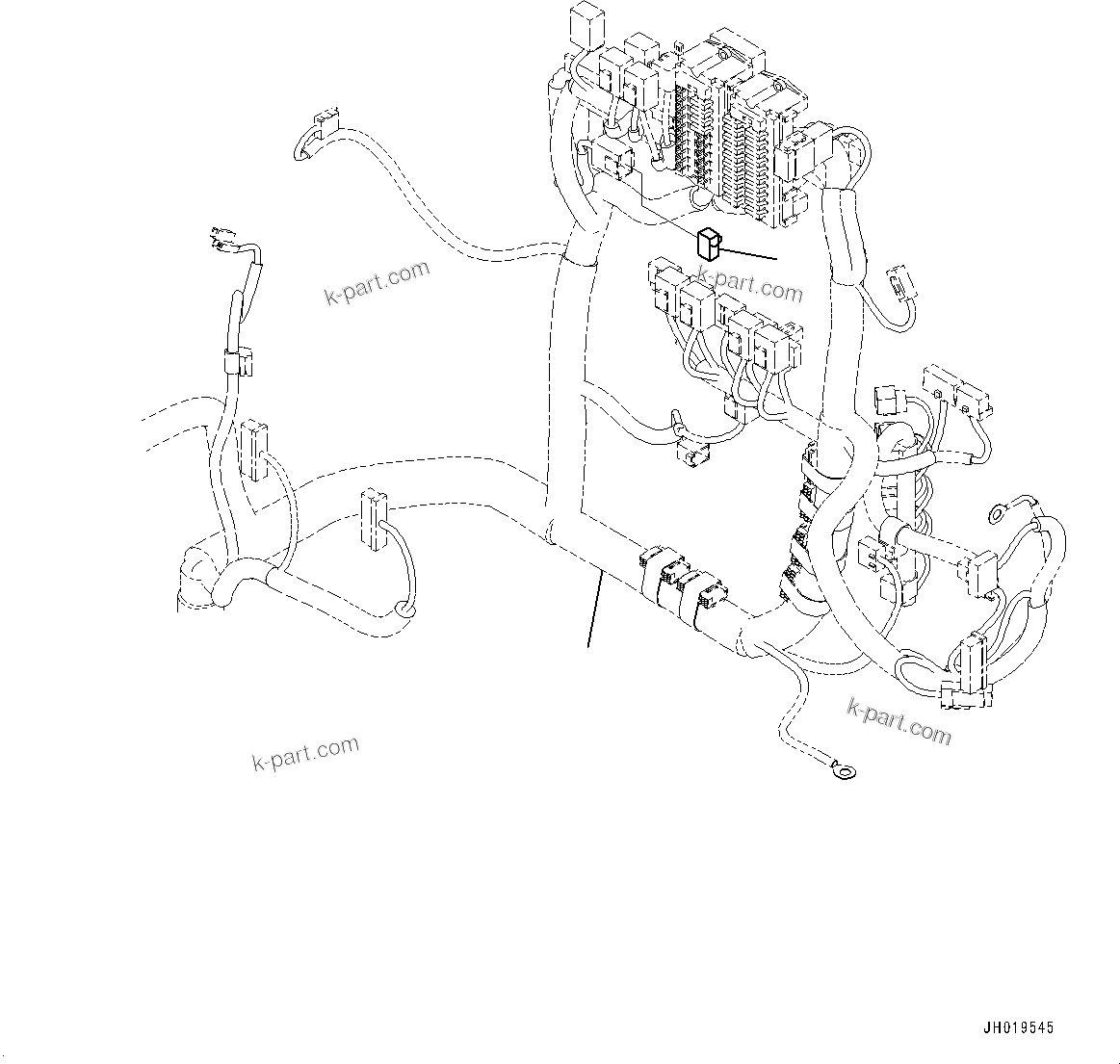 Komatsu parts book diagram for PC170LC-11 S/N 37001-UP: SWITCH, (#35001-)