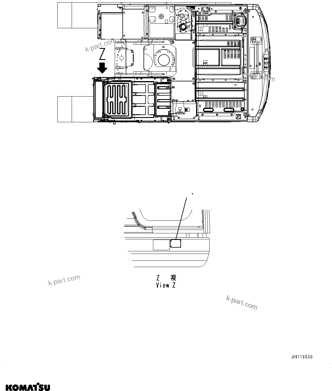 Komatsu parts book diagram for PC170LC-11 S/N 37001-UP: NAME PLATE, (#37001-)