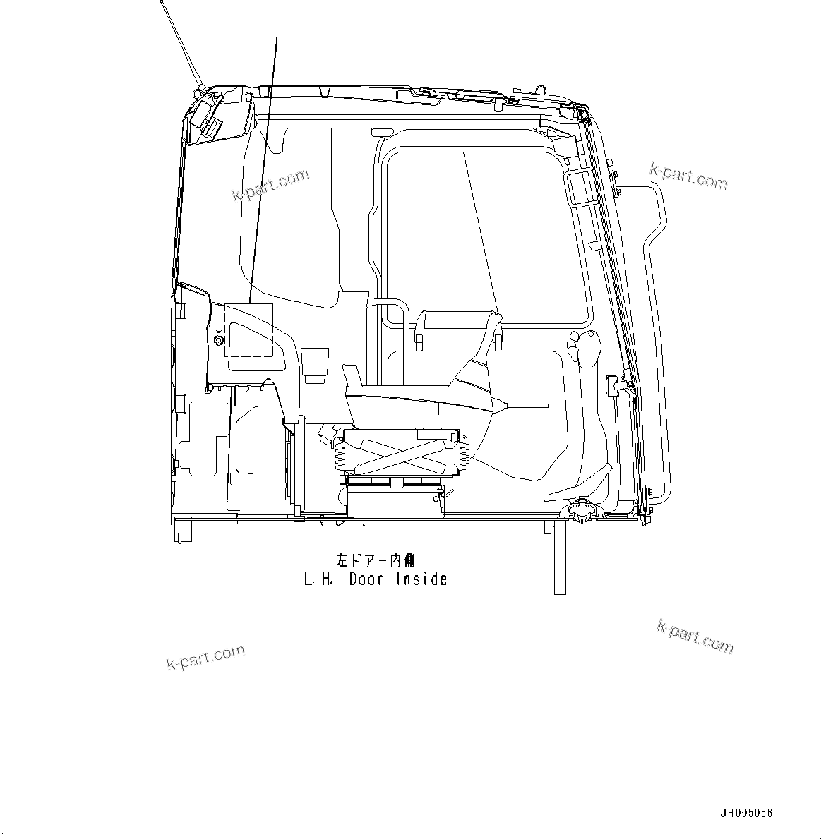 Komatsu parts book diagram for PC170LC-11 S/N 37001-UP: LUBRICATION CHART, (#37001-)