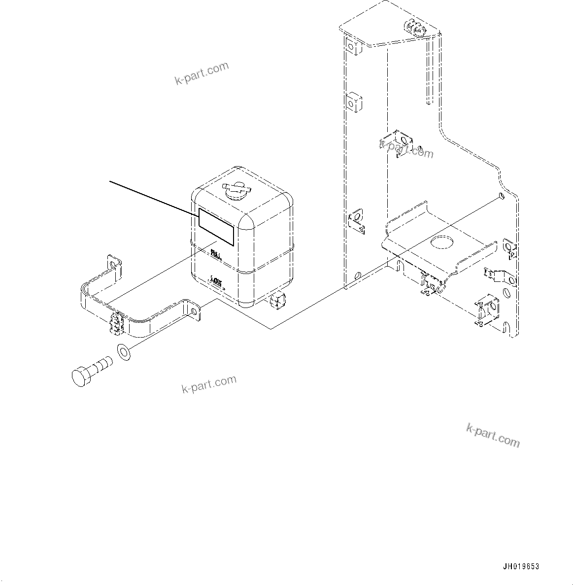 Komatsu parts book diagram for PC170LC-11 S/N 37001-UP: COOLANT DECAL, (#35001-)