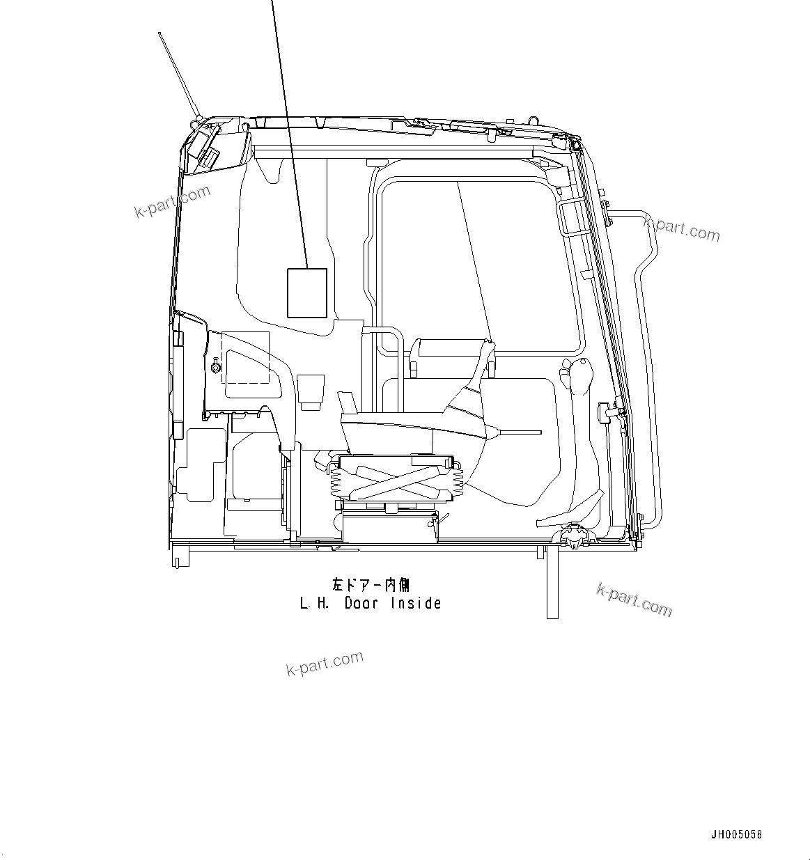 Komatsu parts book diagram for PC170LC-11 S/N 37001-UP: LIFTING CAPACITY CHART, (#35001-)