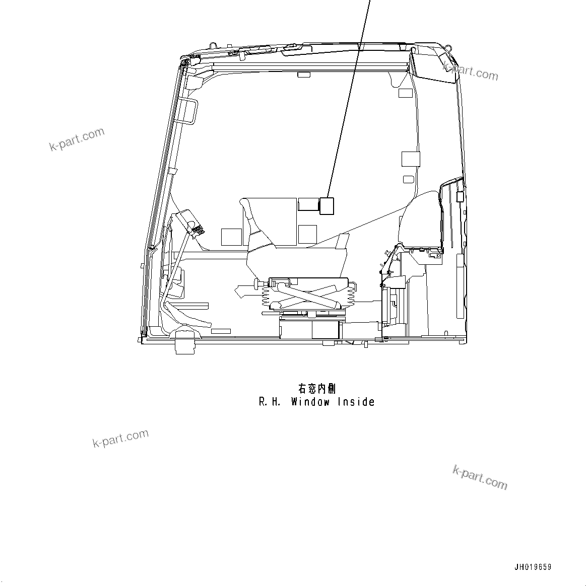 Komatsu parts book diagram for PC170LC-11 S/N 37001-UP: CAUTION PLATES, BACKWARD, (#35001-)