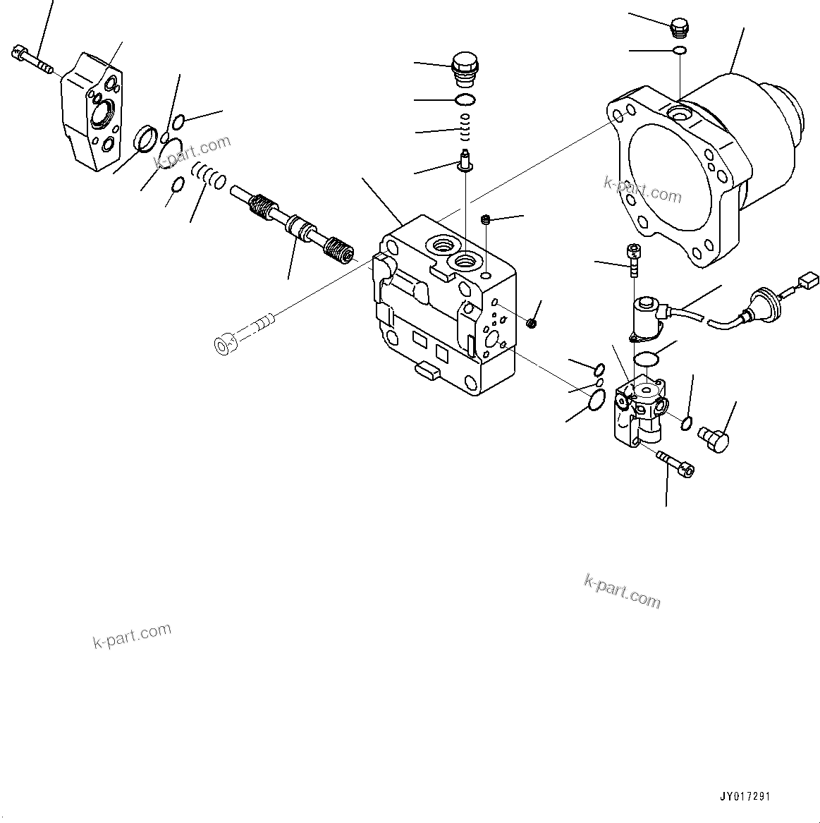 Komatsu parts book diagram for PC490LC-11 S/N 87001-UP (For KAL): COOLING SYSTEM, FAN MOTOR (1/3)(#85001-85152)
