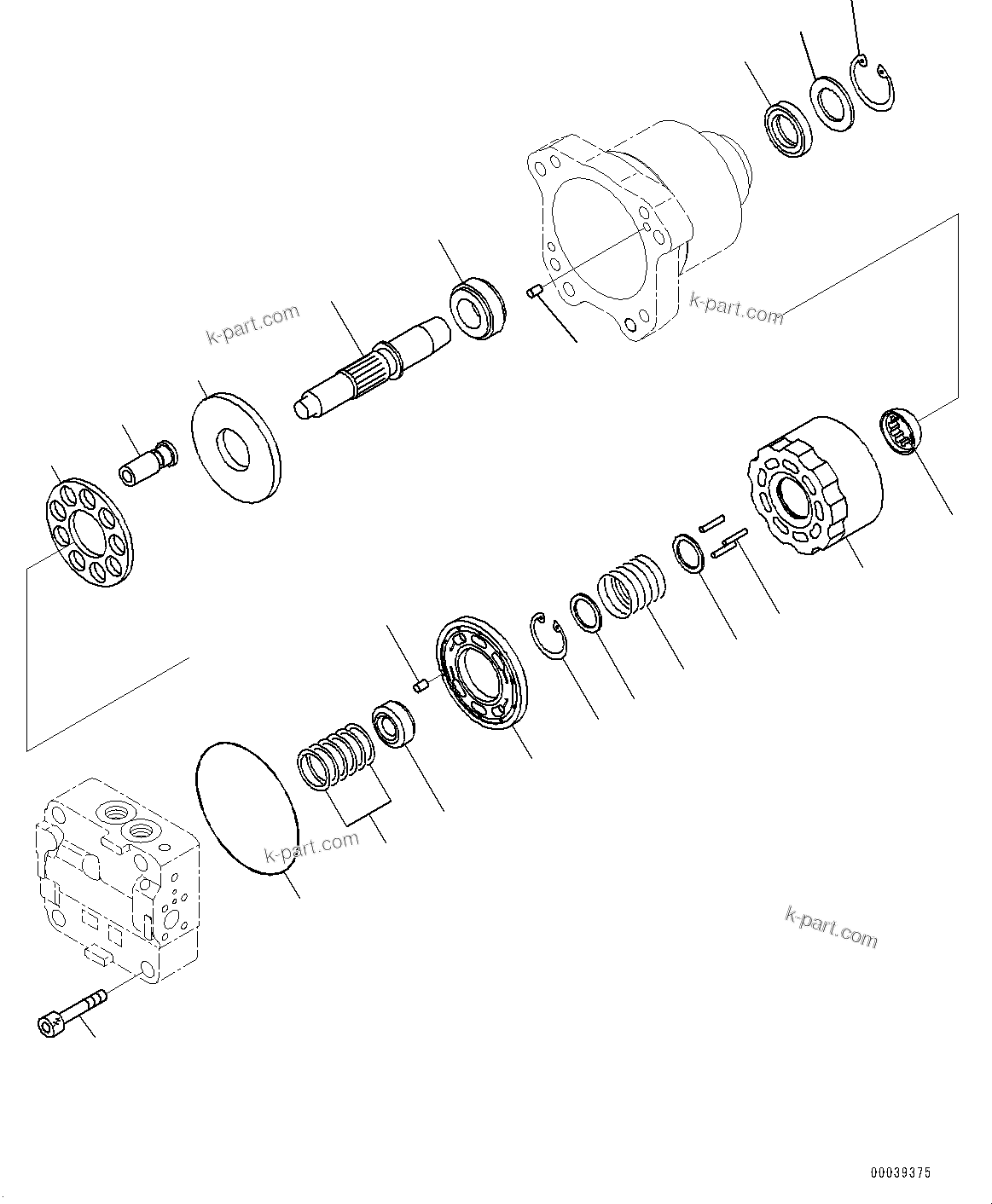 Komatsu parts book diagram for PC490LC-11 S/N 87001-UP (For KAL): COOLING SYSTEM, FAN MOTOR (2/3)(#85001-85152)
