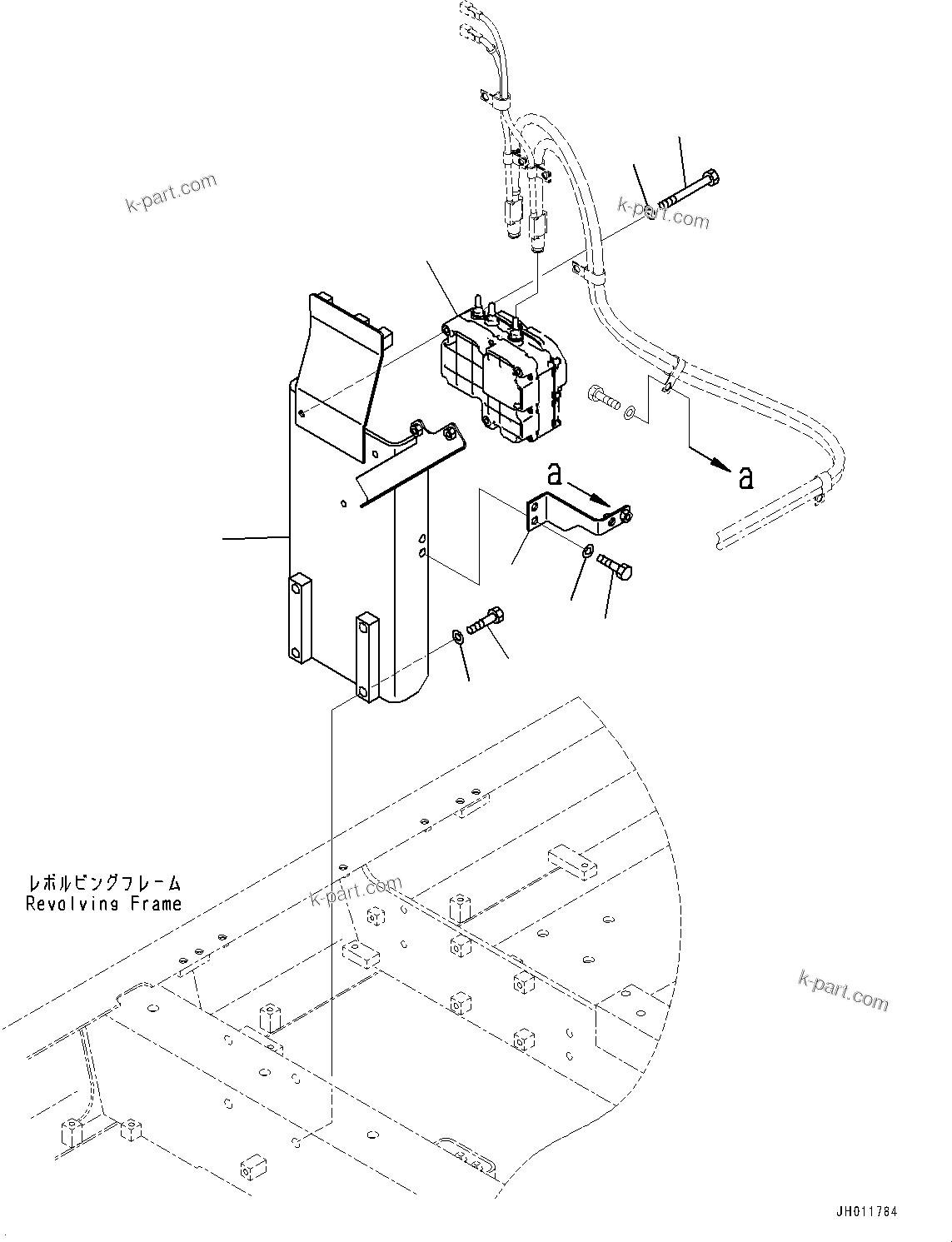 Komatsu parts book diagram for PC490LC-11 S/N 87001-UP (For KAL): DEF PIPING, SUPPLY MODULE MOUNTING(#85112-)