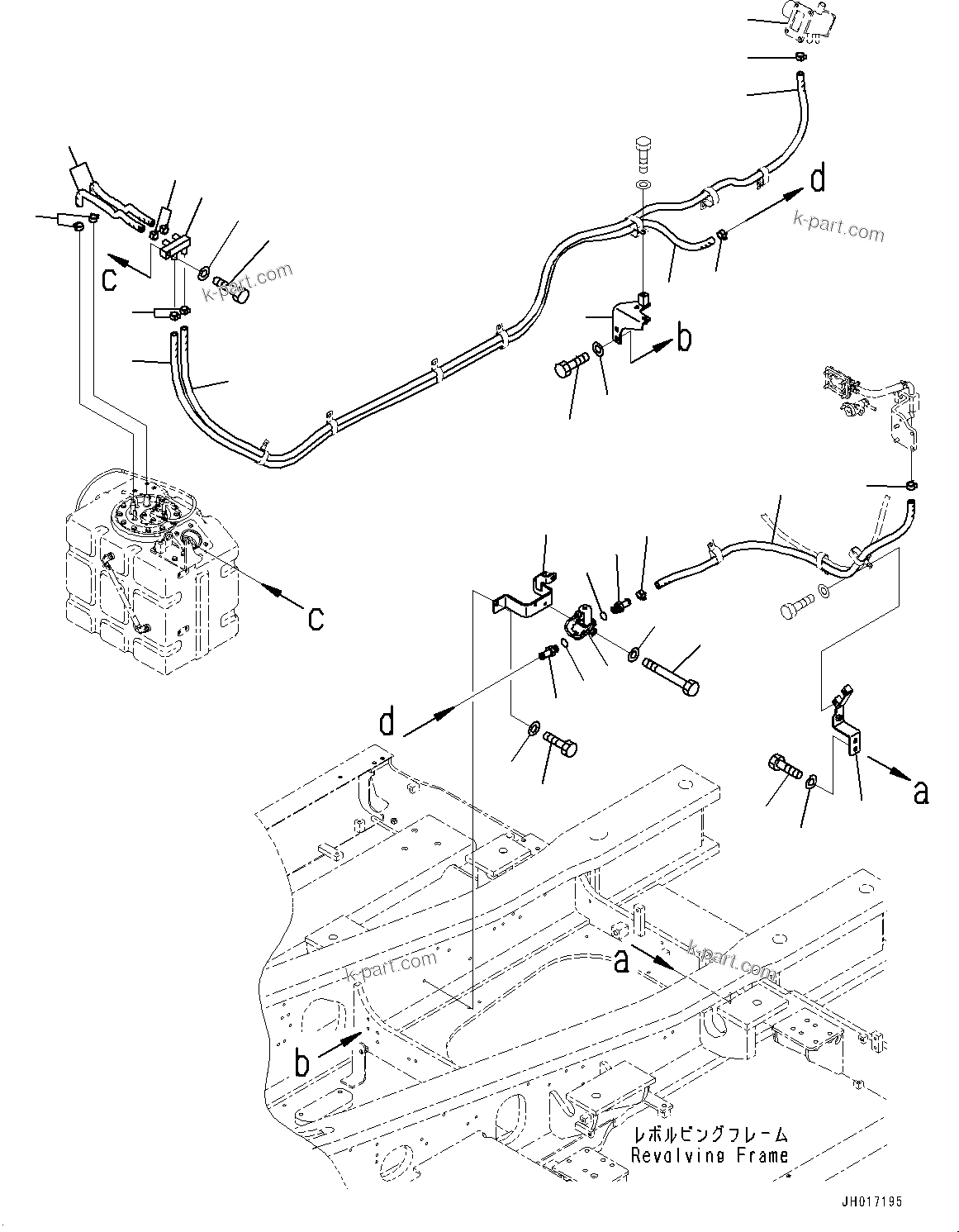 Komatsu parts book diagram for PC490LC-11 S/N 87001-UP (For KAL): DEF PIPING, DEF TANK COOLANT PIPING (1/2)(#85112-)