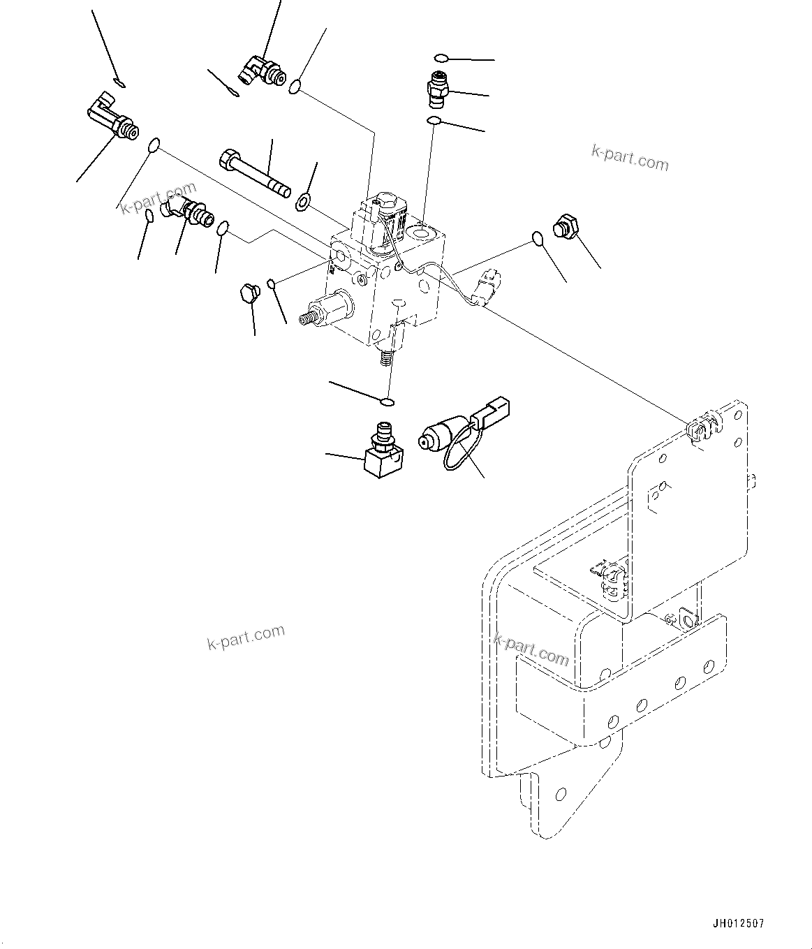 Komatsu parts book diagram for PC490LC-11 S/N 87001-UP (For KAL): QUICK COUPLER PIPING, QUICK COUPLER PIPING MOUNTING(#87001-)
