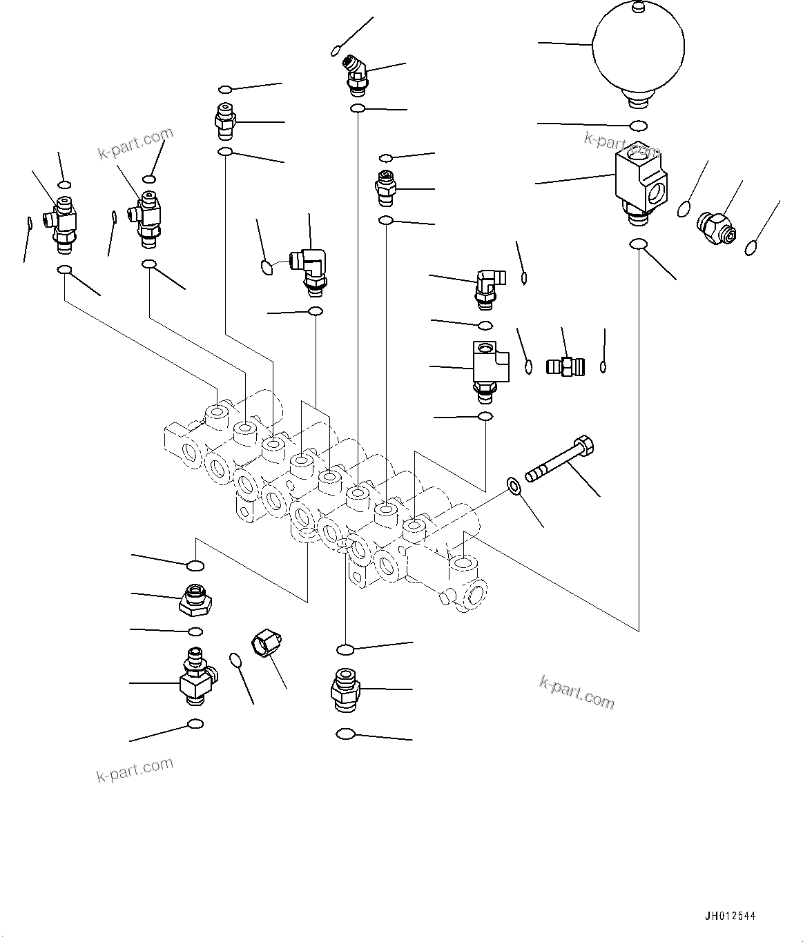 Komatsu parts book diagram for PC490LC-11 S/N 87001-UP (For KAL): SOLENOID VALVE, ACCUMULATOR(#87001-)