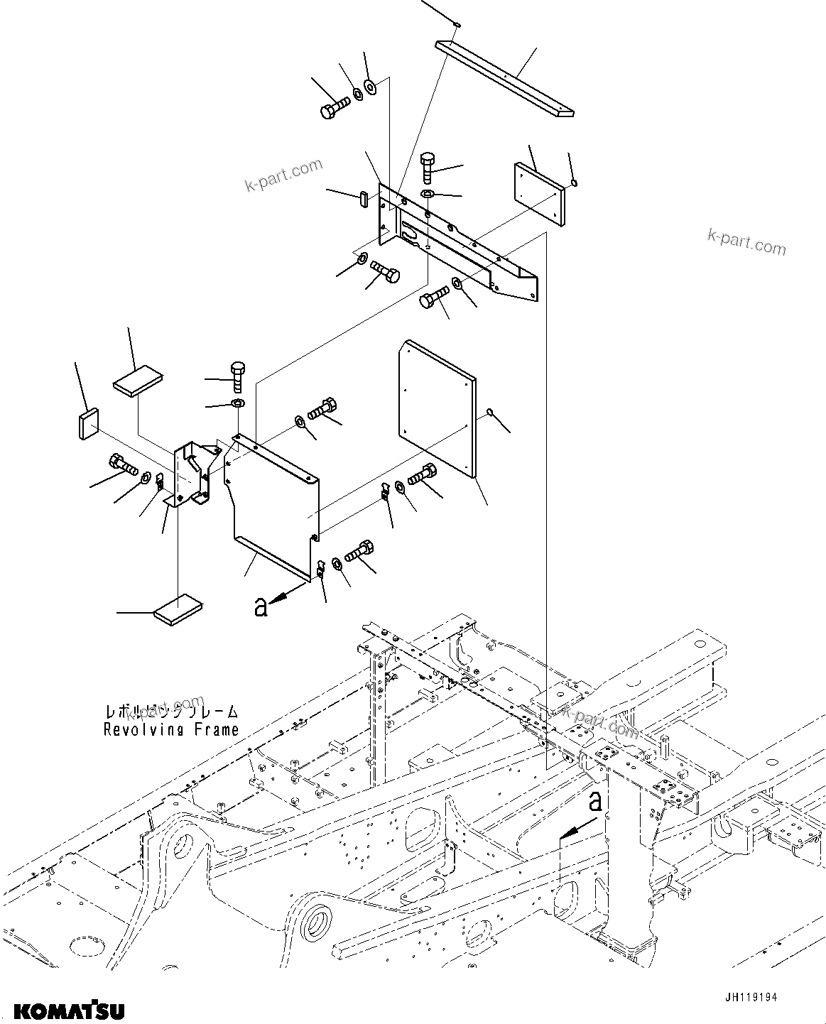 Komatsu parts book diagram for PC490LC-11 S/N 87001-UP (For KAL): MACHINE CAB PARTITION, COVER (2/3)(#86389-)
