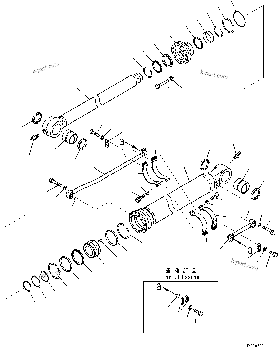 Komatsu parts book diagram for PC490LC-11 S/N 87001-UP (For KAL): ARM, BUCKET CYLINDER(#85001-85803)