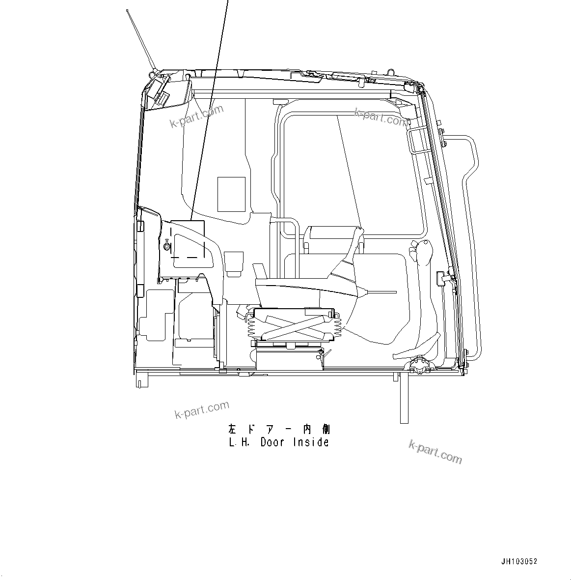 Komatsu parts book diagram for PC490LC-11 S/N 87001-UP (For KAL): LUBRICATION CHART, (#87001-)