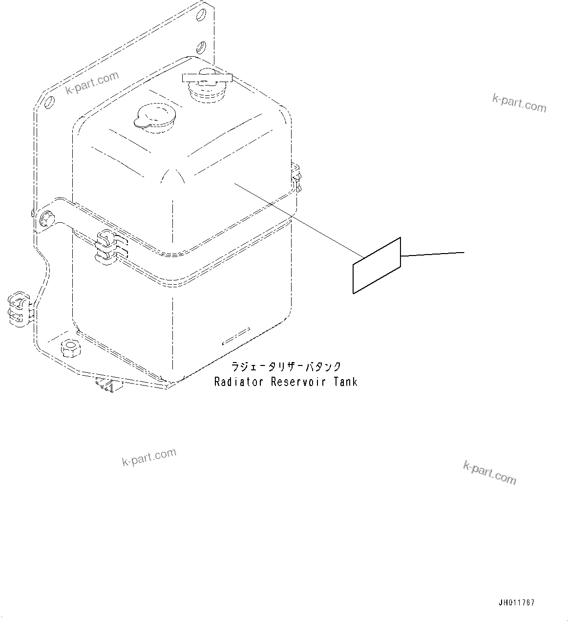 Komatsu parts book diagram for PC490LC-11 S/N 87001-UP (For KAL): COOLANT DECAL, (#85001-)