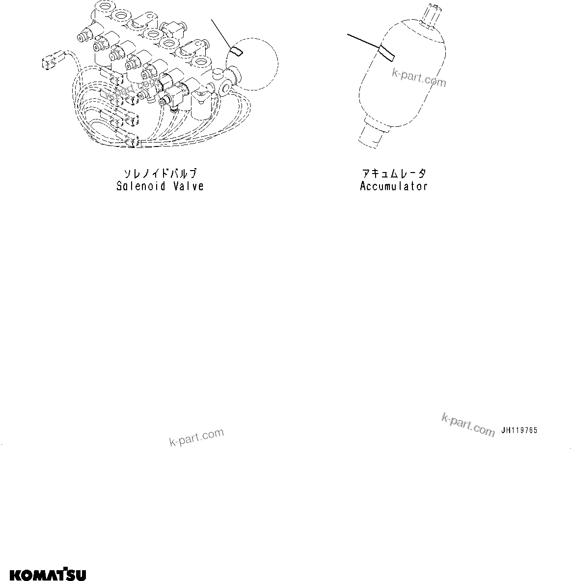 Komatsu parts book diagram for PC490LC-11 S/N 87001-UP (For KAL): CAUTION PLATES, ACCUMULATOR, (#87001-)