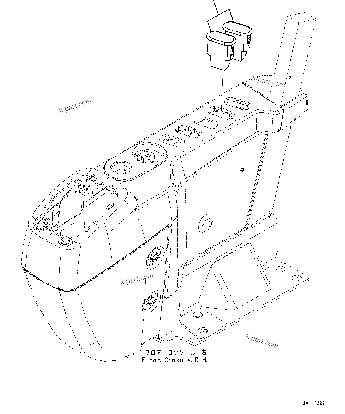 Komatsu parts book diagram for PC450LC-8R S/N 79001-UP: PARTS FOR LESS ADDITIONAL SWITCH, (#79001-)