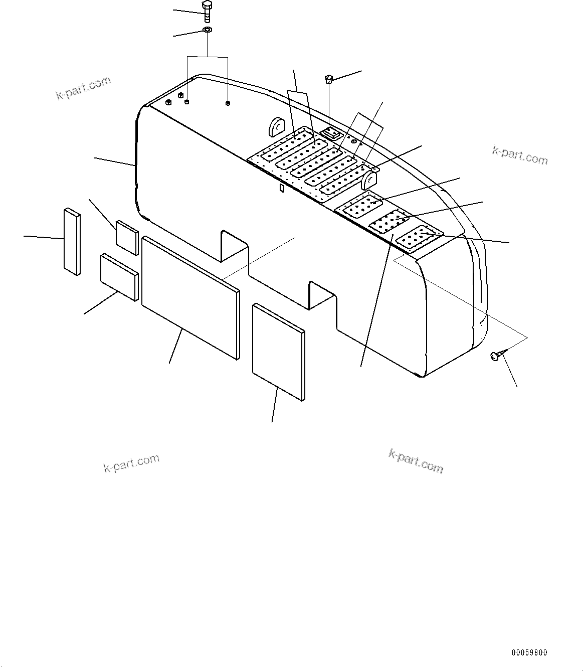 Komatsu parts book diagram for PC450LC-8R S/N 79001-UP: COUNTERWEIGHT, (9220KG)(#75001-)